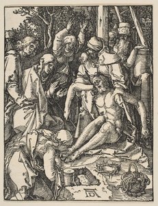 La Lamentación, de La Pequeña Pasión, ca. 1509 de Albrecht Dürer