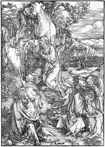 La Gran Pasión: 2. Cristo en el Monte de los Olivos de Albrecht Dürer