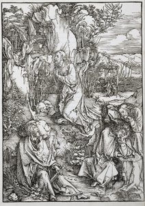 La Gran Pasión: Cristo en el Monte de los Olivos de Albrecht Dürer