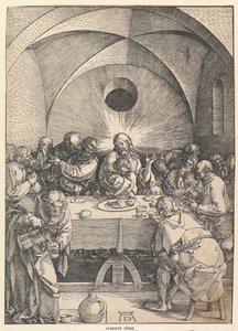 La última cena, de La Gran Pasión de Albrecht Dürer