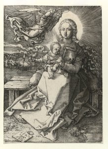 La Madonna coronada por un ángel, 1520 de Albrecht Dürer
