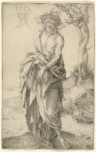 El hombre de dolores con manos atadas de Albrecht Dürer