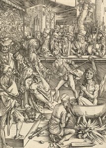 El Martirio de San Juan, 1498 de Albrecht Dürer