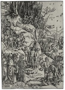 El martirio de los diez mil, 1497 de Albrecht Dürer