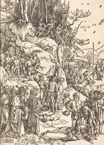 El martirio de los diez mil, c. 1496-1497 de Albrecht Dürer