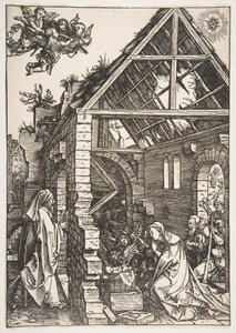 La Natividad, de La vida de la Virgen de Albrecht Dürer