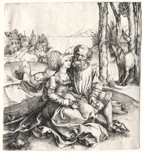 La Oferta de Amor o La Pareja Mal Avenidos, 1495-1496 de Albrecht Dürer