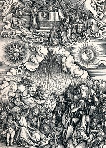 La apertura del quinto y sexto sello, 1498 1906 de Albrecht Dürer