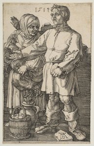 La Pareja Campesina en el Mercado de Albrecht Dürer