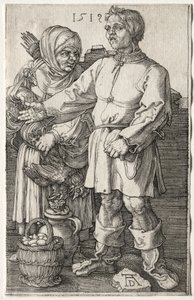 Los campesinos en el mercado, 1519 de Albrecht Dürer