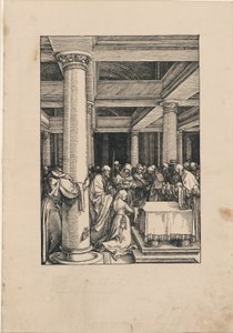 La Presentación de Cristo en el Templo, de La Vida de la Virgen de Albrecht Dürer