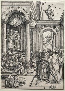 La presentación de la Virgen en el Templo, c. 1502-1503 de Albrecht Dürer