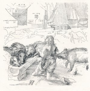 El hijo pródigo, c. 1497, 1906 de Albrecht Dürer