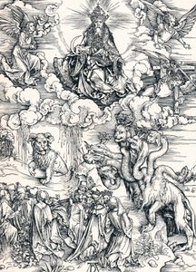 La bestia de siete cabezas y la bestia con cuernos de cordero, 1498