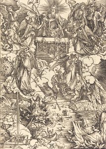Los Siete Ángeles con las Trompetas, 1498 de Albrecht Dürer