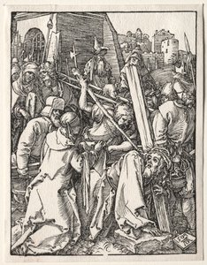 La pequeña pasión: Cristo llevando la cruz, 1509 de Albrecht Dürer