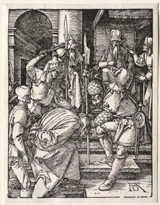 La pequeña pasión: Cristo ante Anás, 1509-1511 de Albrecht Dürer