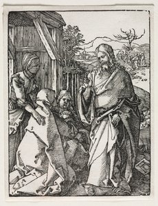La Pequeña Pasión: Cristo Despidiéndose de la Virgen de Albrecht Dürer