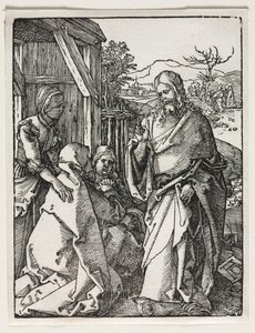 La pequeña pasión: Cristo despidiéndose de la Virgen de Albrecht Dürer