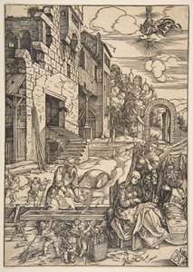 La estancia de la Sagrada Familia en Egipto, de La vida de la Virgen, después de 1511