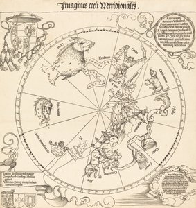 El hemisferio celestial sur, 1515 de Albrecht Dürer