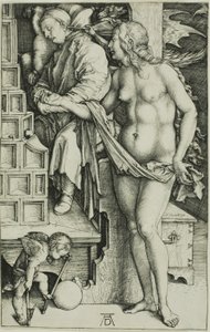 La tentación del ocioso (El sueño del doctor) de Albrecht Dürer