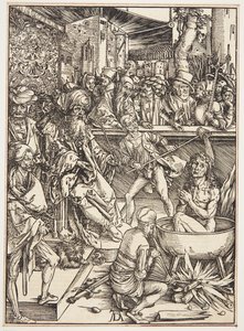 La tortura de San Juan Evangelista de Albrecht Dürer