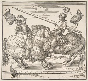 El torneo a caballo, ca. 1517-18 de Albrecht Dürer