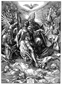 La Trinidad El Trono de la Gracia, 1511 de Albrecht Dürer