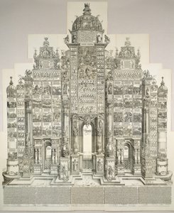 El Arco Triunfal de Maximiliano, 1515, edición de 1799 de Albrecht Dürer