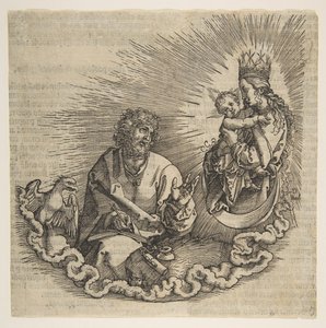 La Virgen Apareciendo a San Juan, Frontispicio del Apocalipsis, 1511