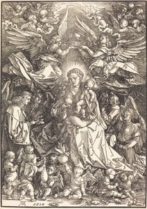La Virgen Rodeada de Muchos Ángeles