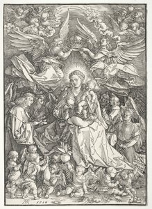 La Virgen rodeada de muchos ángeles, 1518