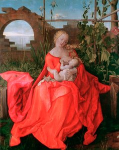 La Virgen y el Niño, La Madonna con el Iris, 1500-1510 de Albrecht Dürer