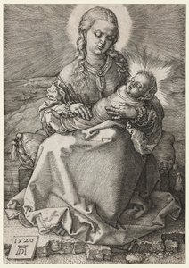 La Virgen y el Niño en pañales