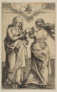 La Virgen y el Niño con el Niño Jesús y Santa Ana, ca. 1500 de Albrecht Dürer