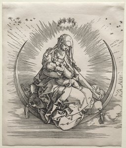 La Virgen en un Creciente, c. 1510-1511 de Albrecht Dürer