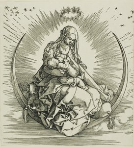 La Virgen en el creciente, de La vida de la Virgen de Albrecht Dürer