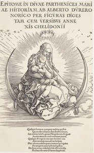 La Virgen en la media luna de Albrecht Dürer