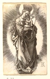 La Virgen con la corona de estrellas de Albrecht Dürer