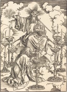 La visión de los siete candelabros de Albrecht Dürer