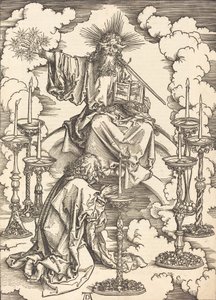 La visión de los siete candelabros, probablemente c. 1496-1498