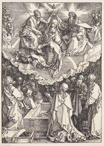 La asunción y coronación de la Virgen de Albrecht Dürer