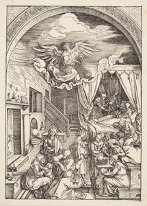 El nacimiento de la Virgen de Albrecht Dürer