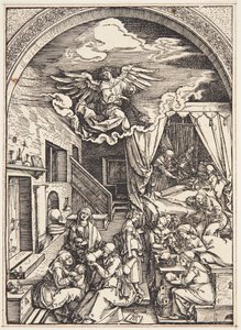 El nacimiento de la Virgen de Albrecht Dürer