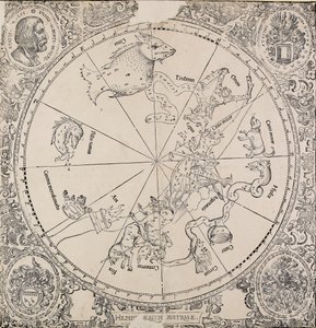 El mapa celestial del hemisferio sur, principios del siglo XVI de Albrecht Dürer