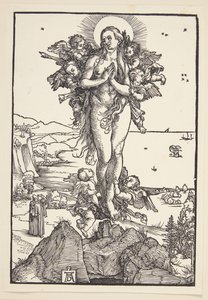La elevación de Santa María Magdalena de Albrecht Dürer