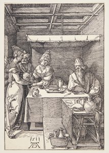 La cabeza de San Juan Bautista llevada a Herodías de Albrecht Dürer