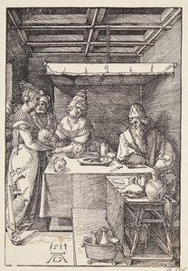 La cabeza de San Juan Bautista llevada a Herodías de Albrecht Dürer