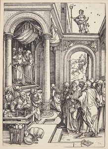La presentación de la Virgen en el templo de Albrecht Dürer